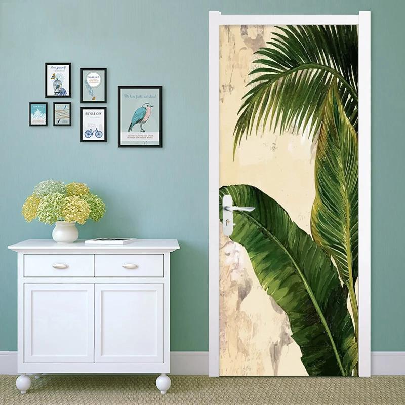 3D Door Sticker Tropical Plant Green Banana Leaves Photo Wallpaper For Living Room Bedroom Door Decor PVC Self Adhesive Stickers
3D Door Sticker Tropical Plant Green Banana Leaves Photo Wallpaper For Living Room Bedroom Door Decor PVC Self Adhesive Stickers