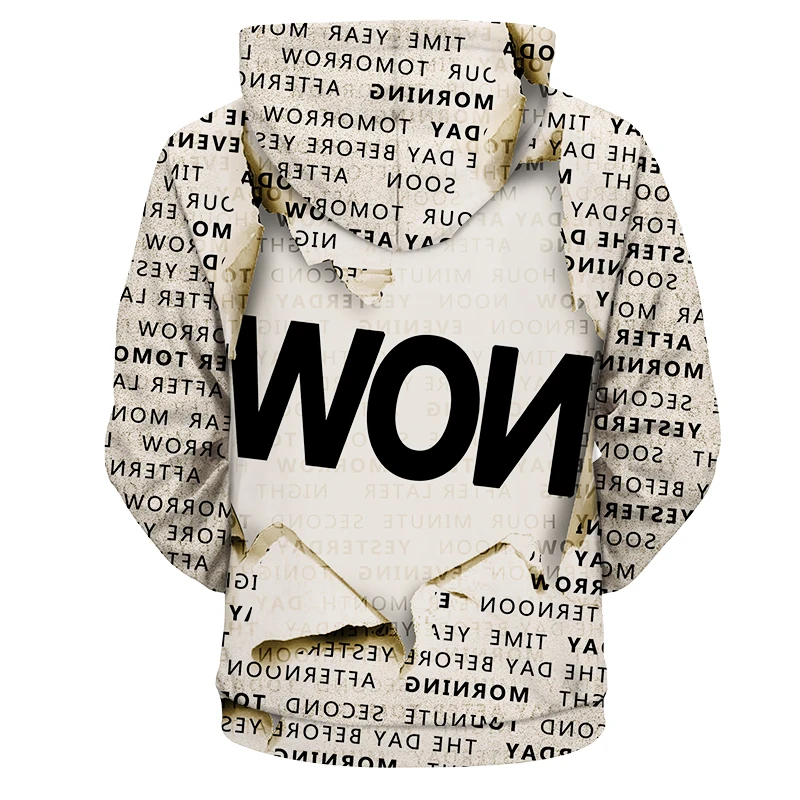 Cloudstyle 2021 3D Print Hoodies Men Women Now Letters Streetwear Pullovers Harajuku Spring Autumn Sweatshirt Tops Plus Size 5XL
Cloudstyle 2021 3D Print Hoodies Men Women Now Letters Streetwear Pullovers Harajuku Spring Autumn Sweatshirt Tops Plus Size 5XL