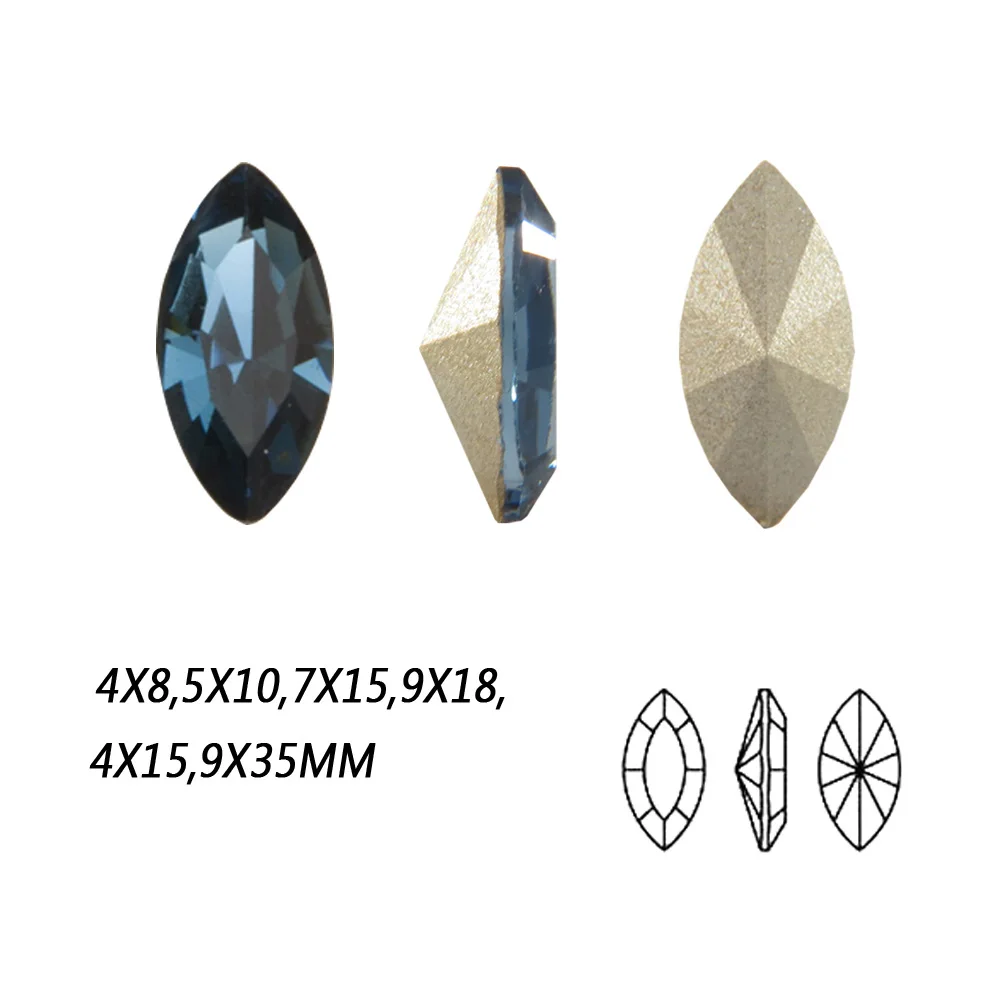 CTPABI #4200 Montana Navette Sew On Pointback Fancy Rhinestone Crystal With Claw Setting For Garment Jewerly Making
CTPABI #4200 Montana Navette Sew On Pointback Fancy Rhinestone Crystal With Claw Setting For Garment Jewerly Making