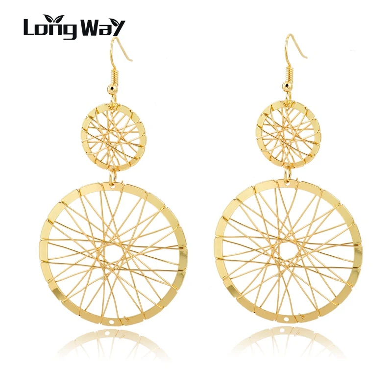 LongWay New Arrival Summer Collection Gold Color Double Round Drop Earrings for Women High Quality Jewelry SER160006103
LongWay New Arrival Summer Collection Gold Color Double Round Drop Earrings for Women High Quality Jewelry SER160006103