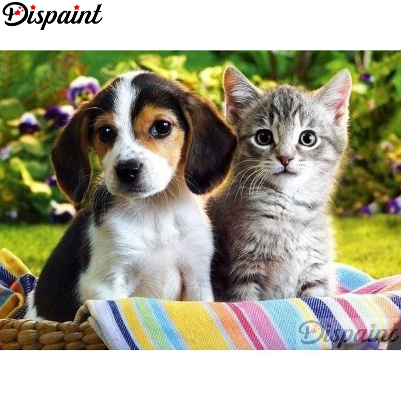 Dispaint Full Square/Round Drill 5D DIY Diamond Painting "Cat and dog" Embroidery Cross Stitch 3D Home Decor A10748
Dispaint Full Square/Round Drill 5D DIY Diamond Painting "Cat and dog" Embroidery Cross Stitch 3D Home Decor A10748