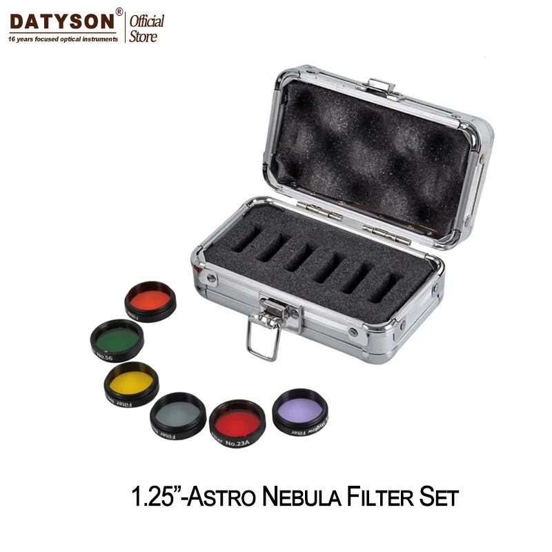 1.25" Color Astro Filters Set (6 pieces) for Astronomical Telescopes Ocular Lens Planets Nebula Filter SkyGlow
1.25" Color Astro Filters Set (6 pieces) for Astronomical Telescopes Ocular Lens Planets Nebula Filter SkyGlow