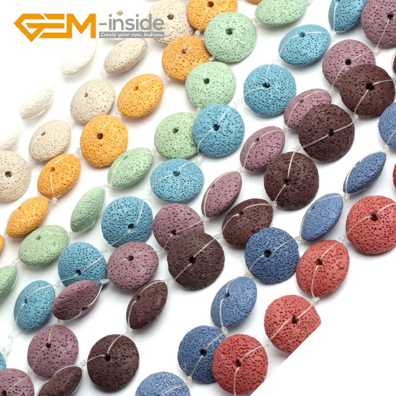 Wholesale Store! 27mm Coin Shape Lava Stone Beads Natural Stone Beads Loose Beads For Jewelry Making Strand 15 inches DIY
Wholesale Store! 27mm Coin Shape Lava Stone Beads Natural Stone Beads Loose Beads For Jewelry Making Strand 15 inches DIY