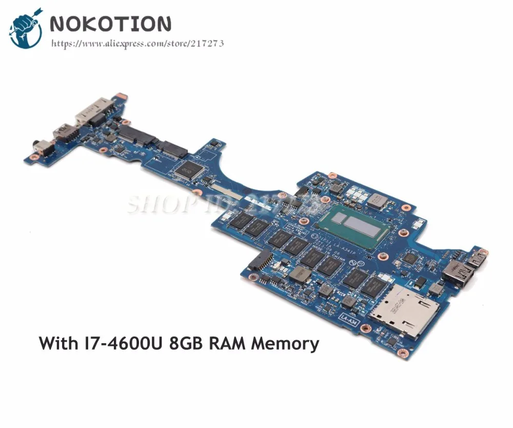 Материнская плата NOKOTION 04X6417 ZIPS1 LA-A341P для ноутбука Lenovo Thinkpad Yoga S1, материнская плата SR1EA I7-4600U ЦПУ, 8 Гб памяти
Материнская плата NOKOTION 04X6417 ZIPS1 LA-A341P для ноутбука Lenovo Thinkpad Yoga S1, материнская плата SR1EA I7-4600U ЦПУ, 8 Гб памяти