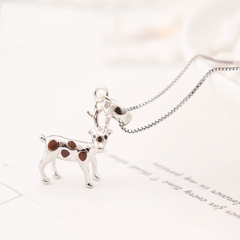 New 100% 925 Sterling Silver Bead Charm Spot Deer Pendant Enamel Charms Beads Fit Pandora Bracelet Necklace Women Diy Jewelry
New 100% 925 Sterling Silver Bead Charm Spot Deer Pendant Enamel Charms Beads Fit Pandora Bracelet Necklace Women Diy Jewelry