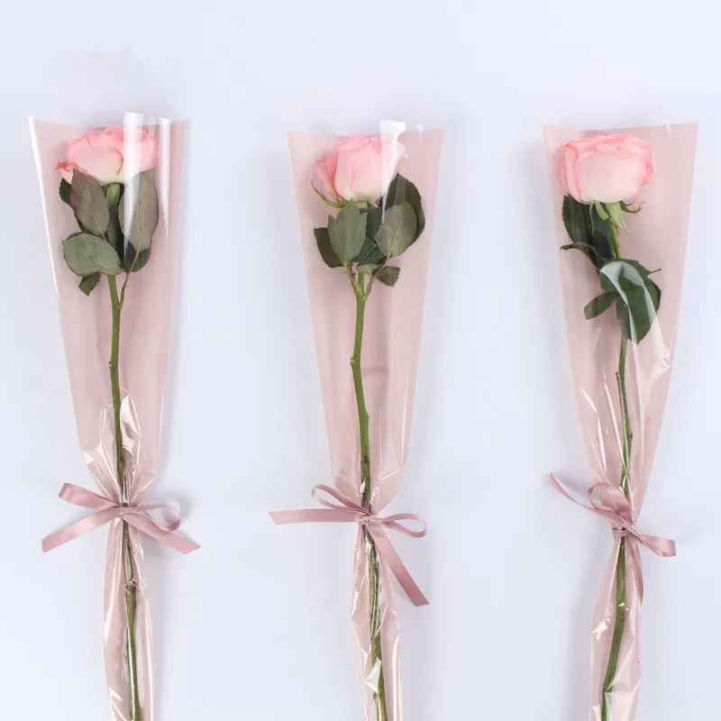 50pcs Flowers Plastic Flower Packaging Single Rose Bag Flower Paper Valentine's Day Rose Bag
50pcs Flowers Plastic Flower Packaging Single Rose Bag Flower Paper Valentine's Day Rose Bag