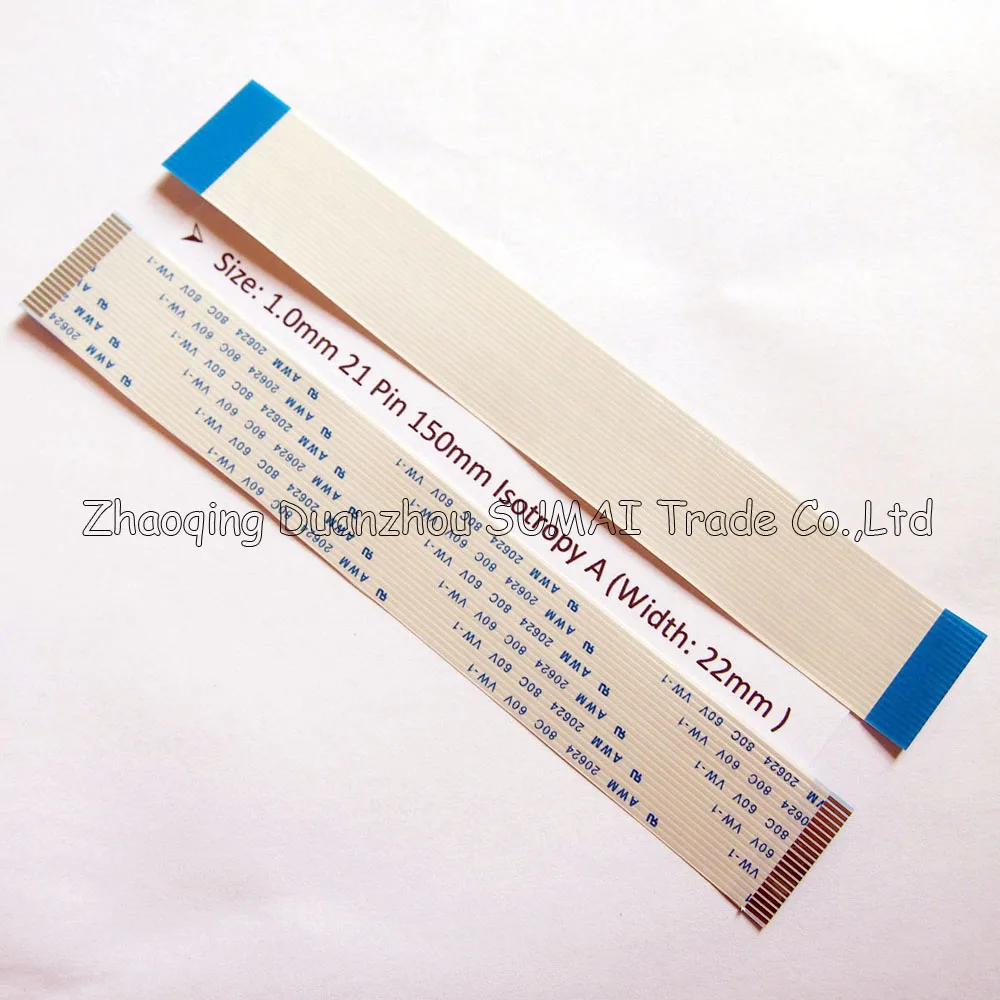Образец 21Pin FFC FPC Гибкий плоский кабель 1 0 мм Шаг 21 pin 150 Isotropy A Cable AWM 20624 80C 60V VW-1 |