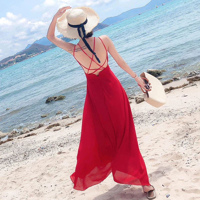Hainan Sanya Thailand Phuket женское пляжное платье с открытой спиной, пляжное платье, платье супер феи
Hainan Sanya Thailand Phuket женское пляжное платье с открытой спиной, пляжное платье, платье супер феи
