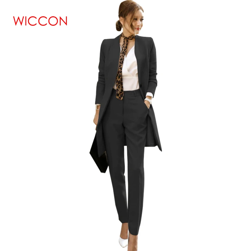 Fashion Autumn Pant Suits Women Casual OL Office Business Suits Formal Work Wear Sets Uniform Styles Elegant V Neck Pant Suits
Fashion Autumn Pant Suits Women Casual OL Office Business Suits Formal Work Wear Sets Uniform Styles Elegant V Neck Pant Suits