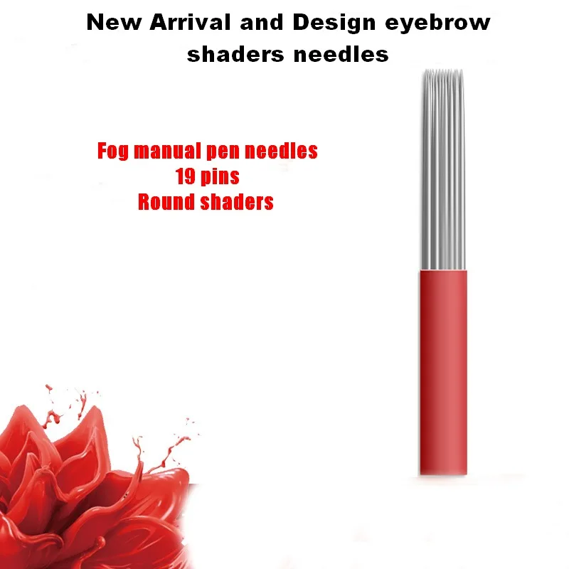 100Pcs Red Shaders Permanent Makeup Manual 19 Pin/Needle Blade Eyebrow Tattoo Products Free shipping
100Pcs Red Shaders Permanent Makeup Manual 19 Pin/Needle Blade Eyebrow Tattoo Products Free shipping