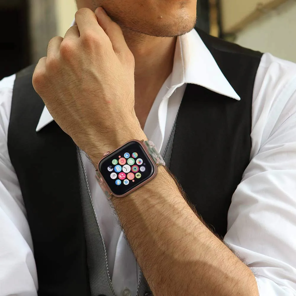 Strap for Apple Watch band 44/40/38/42mm Ceramic Bracelet Men/Women Resin Strap for iWatch 5 4 3 2 1Special Wrist Belt
Strap for Apple Watch band 44/40/38/42mm Ceramic Bracelet Men/Women Resin Strap for iWatch 5 4 3 2 1Special Wrist Belt