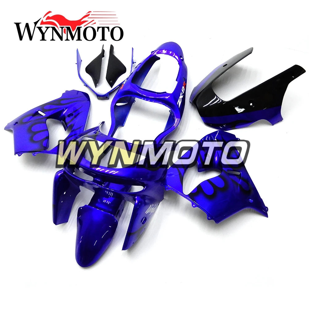 Полные Обтекатели для Kawasaki ZX-9R ZX9R 1998-1999 98 99 лет, панели из АБС-пластика, панели для мотоциклов с синим и черным пламенем
Полные Обтекатели для Kawasaki ZX-9R ZX9R 1998-1999 98 99 лет, панели из АБС-пластика, панели для мотоциклов с синим и черным пламенем