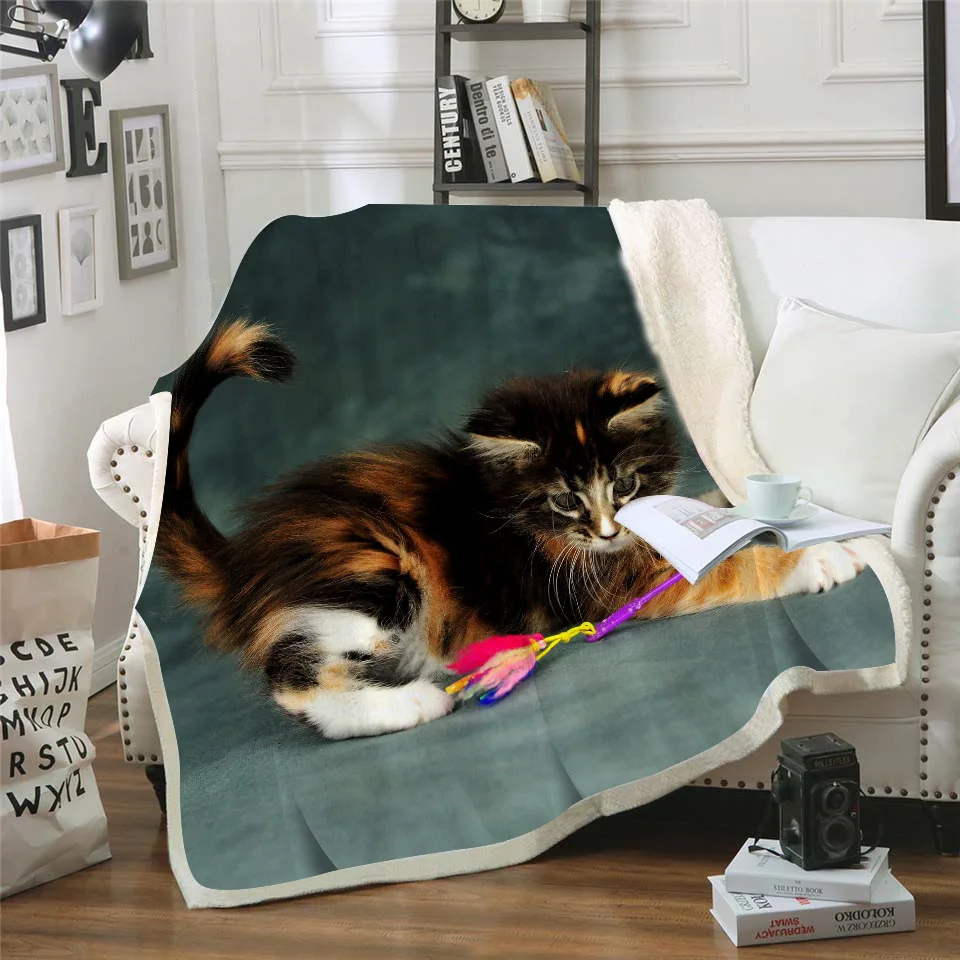 Cat 3D Print Throw Blanket Mandala Boho Bohemian Sherpa Fleece Bedding Velvet Plush Pink and Blue Blanket for Beds
Cat 3D Print Throw Blanket Mandala Boho Bohemian Sherpa Fleece Bedding Velvet Plush Pink and Blue Blanket for Beds