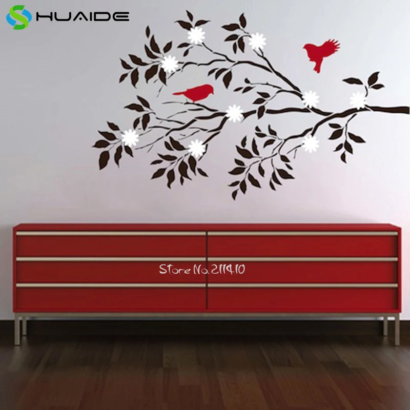 Pretty Birds Branch Wall Decal Large Tree Wall Decal Sticker Home Decor Living Room Custom color Vinyl Wall Tattoo Mural A612
Pretty Birds Branch Wall Decal Large Tree Wall Decal Sticker Home Decor Living Room Custom color Vinyl Wall Tattoo Mural A612
