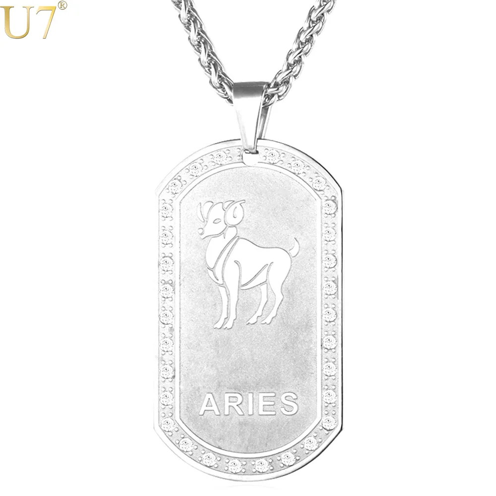 U7 12 Constellations Necklace For Men/Women Birthday Gift Silver Color Amulet Pendant & Chain Zodiac Signs Jewelry P915
U7 12 Constellations Necklace For Men/Women Birthday Gift Silver Color Amulet Pendant & Chain Zodiac Signs Jewelry P915