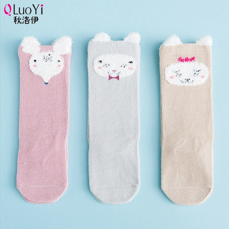 Хлопковые носки для малышей Meias осенне-зимняя теплая детская одежда мальчиков и