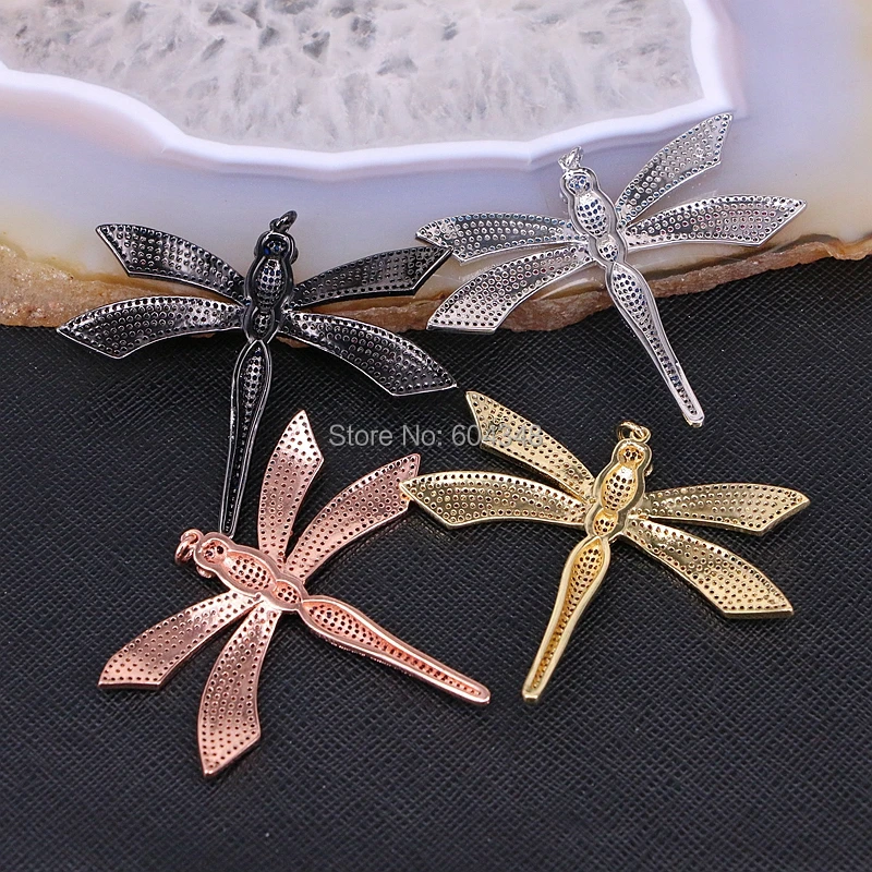 3 Strands ZYZ186-8402 High quality Large dragonfly insect necklace micro pave CZ copper insect pendant necklace 
3 Strands ZYZ186-8402 High quality Large dragonfly insect necklace micro pave CZ copper insect pendant necklace