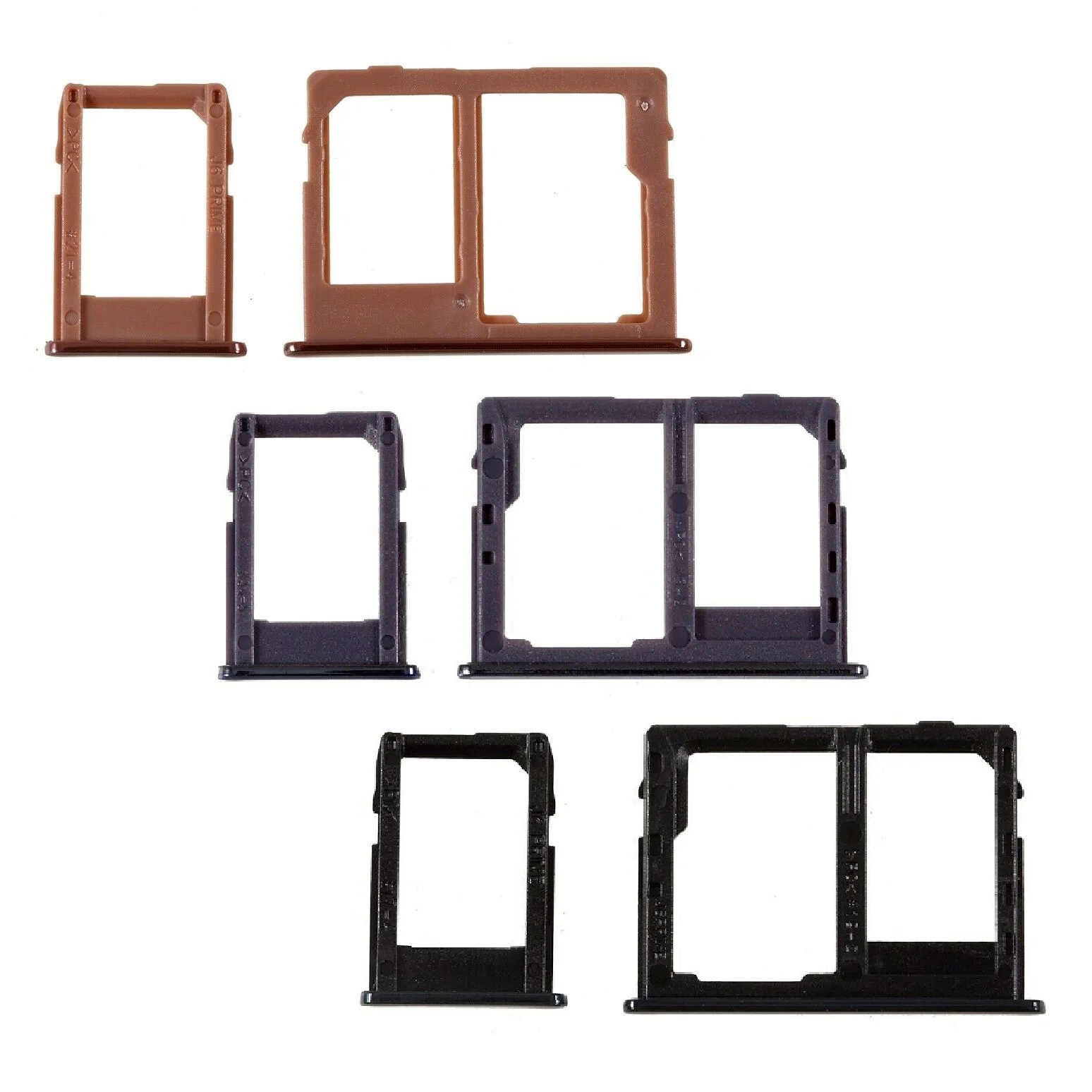 OEM SIM1 + SIM2/Micro SD Card Tray Slots Part for Samsung Galaxy J4 Plus / J6 Plus
OEM SIM1 + SIM2/Micro SD Card Tray Slots Part for Samsung Galaxy J4 Plus / J6 Plus