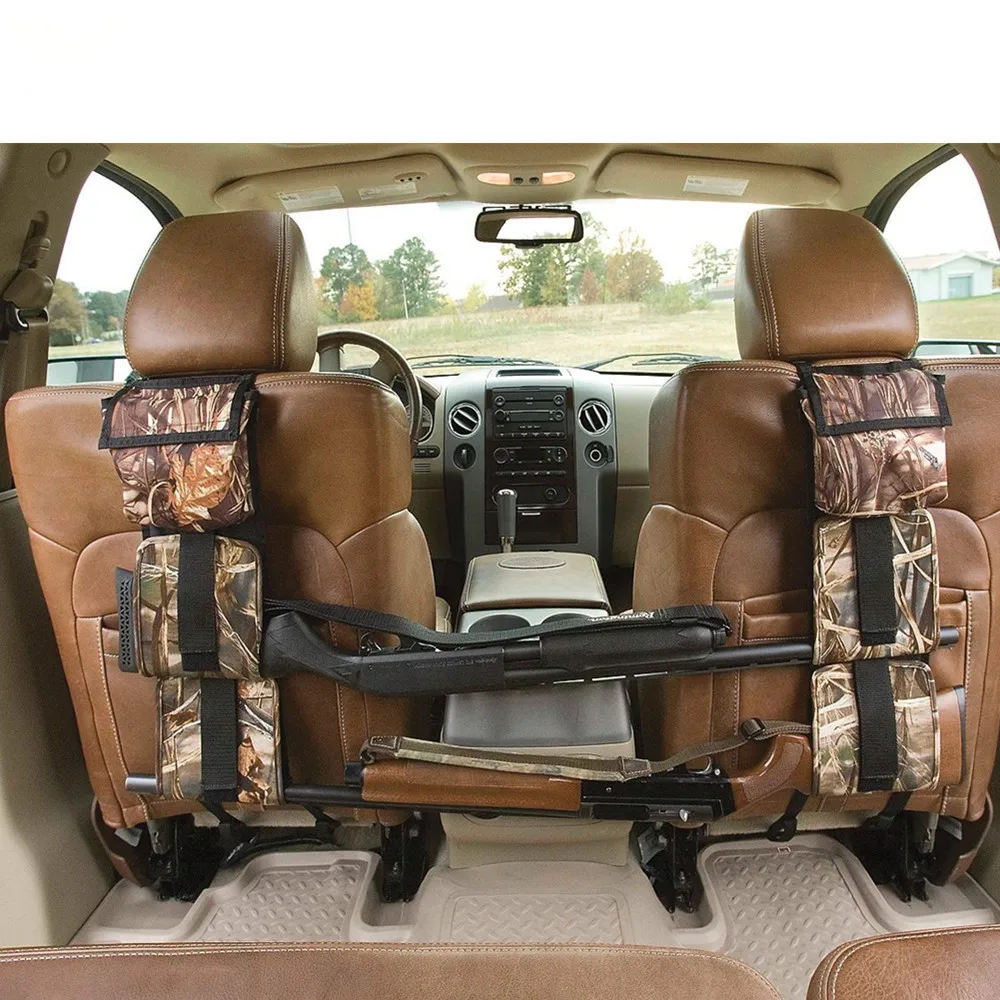 

Vehicle Front Seat Storage Gun sling Bag Back Seat Hanging Rifle Rack Case Hunting G un Holsters Organizer With Pockets
