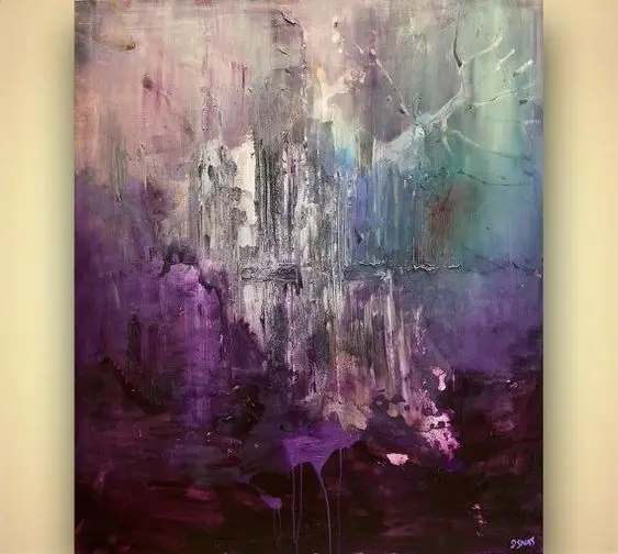 Hand Painted Purple Blue Color Art knife Abstract Oil Painting Canvas Wall Living Room Home
Hand Painted Purple Blue Color Art knife Abstract Oil Painting Canvas Wall Living Room Home