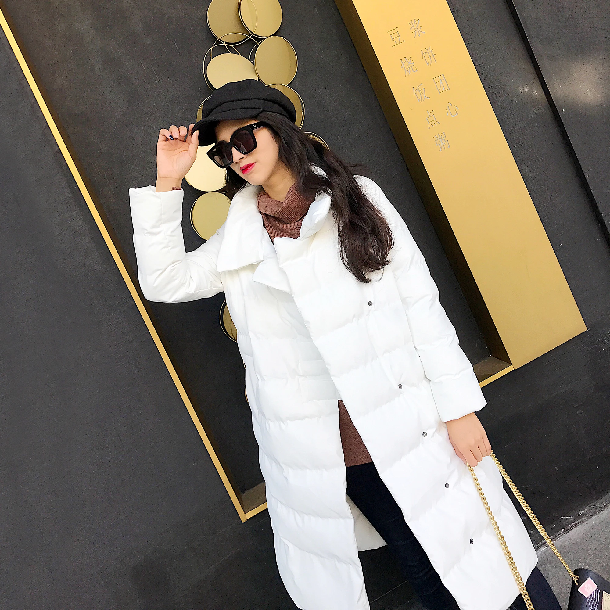 2019 winter new down parkas womens white warm down cotton coats solid Long down cotton jacket coat
2019 winter new down parkas womens white warm down cotton coats solid Long down cotton jacket coat