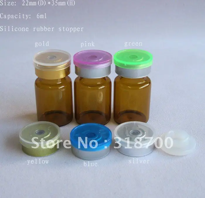 6ml Amber Glass Vial with Silicone Rubber Stopper & Flip Cap Bottle For Medicine Liquid 2ml 5ml till 30ml is available
6ml Amber Glass Vial with Silicone Rubber Stopper & Flip Cap Bottle For Medicine Liquid 2ml 5ml till 30ml is available