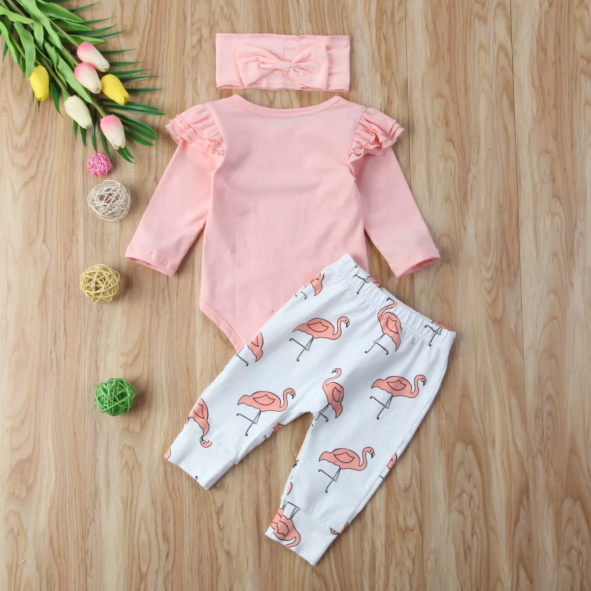 Fashion Infant Baby Boys Romper Flying Sleeve Tops + Long Pants Flamingo Headband 3PCS Clothes Set Cute Outfits
Fashion Infant Baby Boys Romper Flying Sleeve Tops + Long Pants Flamingo Headband 3PCS Clothes Set Cute Outfits