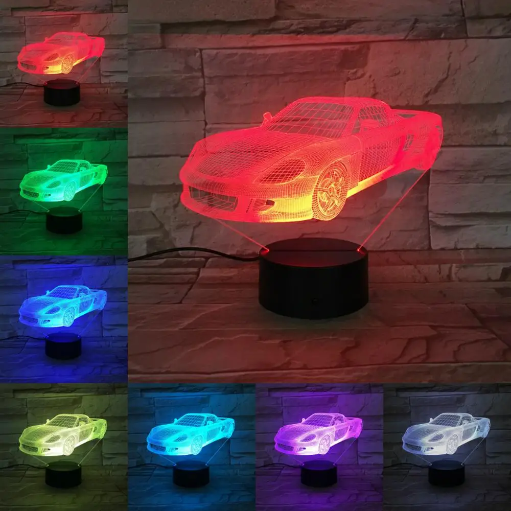 VCity Racing Car F1 3D Lamp Night Light LED Bulb Multicolor Flash Fade Holiday Car-styling Christmas Xmas Gifts For Children Boy
VCity Racing Car F1 3D Lamp Night Light LED Bulb Multicolor Flash Fade Holiday Car-styling Christmas Xmas Gifts For Children Boy