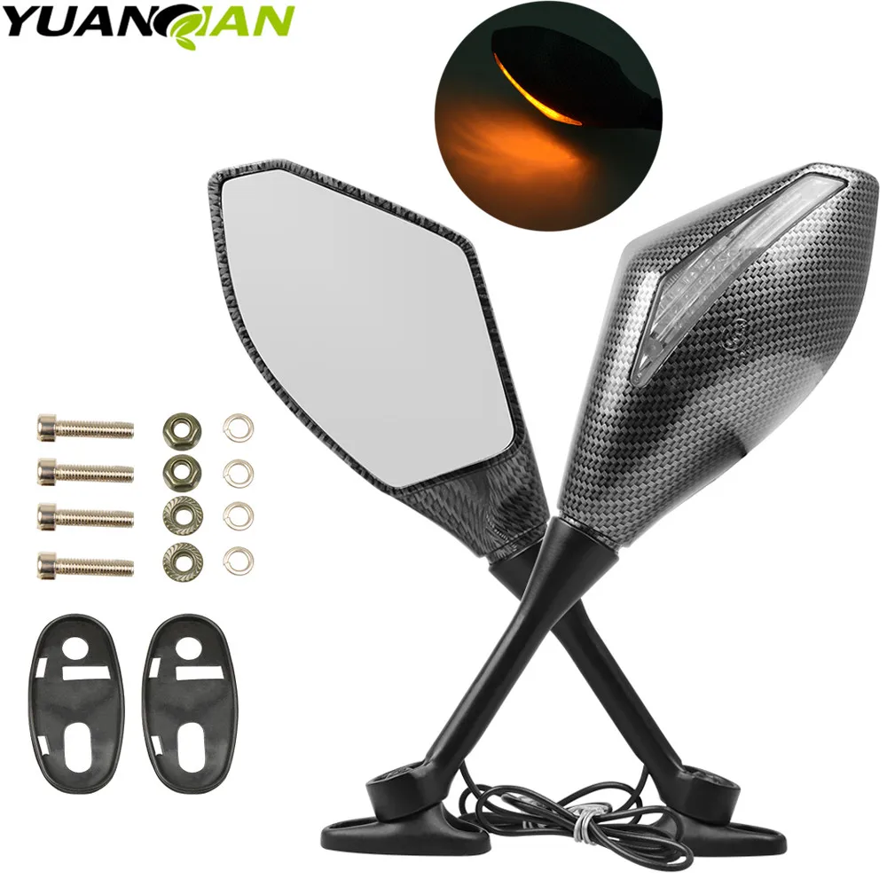 Motorcycle Rearview Mirrors with Amber LED Turn Signal Handle Bar End Side Mirror For Honda CBR 600 F4i F1 F2 F3 F4 929 954RR
Motorcycle Rearview Mirrors with Amber LED Turn Signal Handle Bar End Side Mirror For Honda CBR 600 F4i F1 F2 F3 F4 929 954RR