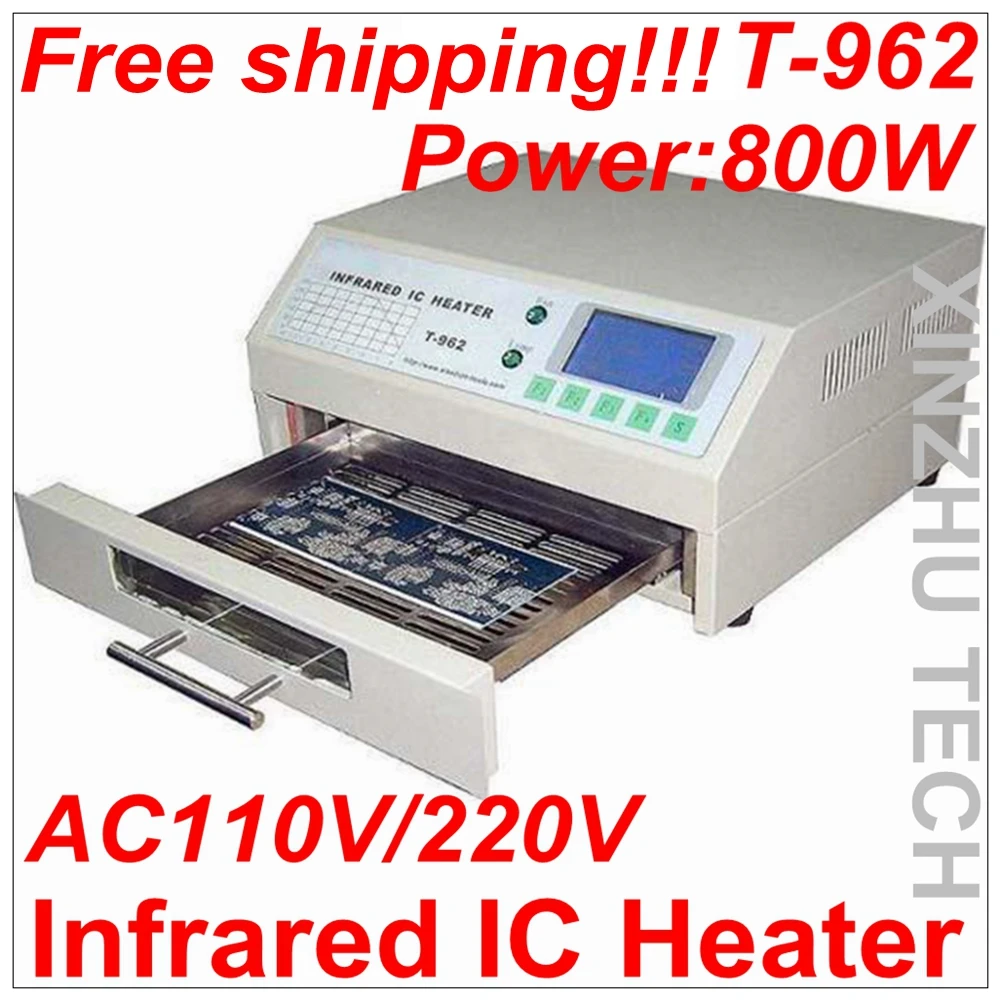Free Shipping New 800W T-962 Infrared IC heater Reflow Wave Oven T962 SMT Reflow Oven Infrared IC Heater Soldering Station
Free Shipping New 800W T-962 Infrared IC heater Reflow Wave Oven T962 SMT Reflow Oven Infrared IC Heater Soldering Station