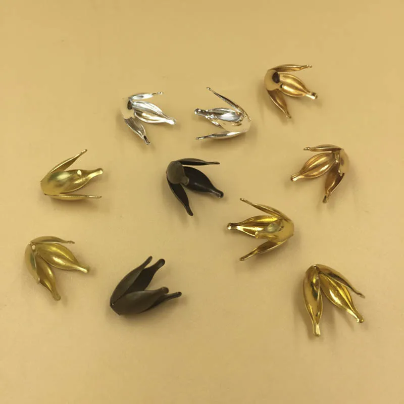 100pcs Gold Silver Plated Flower Bead Caps Findings For DIY Jewelry Making 10x13mm(Fit 10mm Bead)
100pcs Gold Silver Plated Flower Bead Caps Findings For DIY Jewelry Making 10x13mm(Fit 10mm Bead)