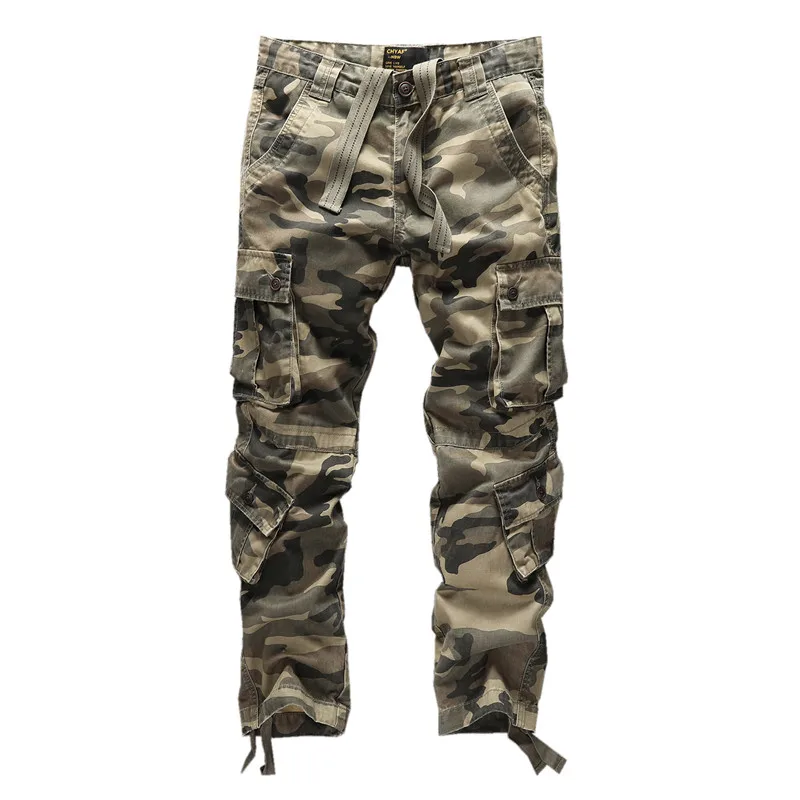 New Men's Overalls Casual Military Pants with Lace Camouflage Straight Sports Outdoor Large Size Long Pants
New Men's Overalls Casual Military Pants with Lace Camouflage Straight Sports Outdoor Large Size Long Pants