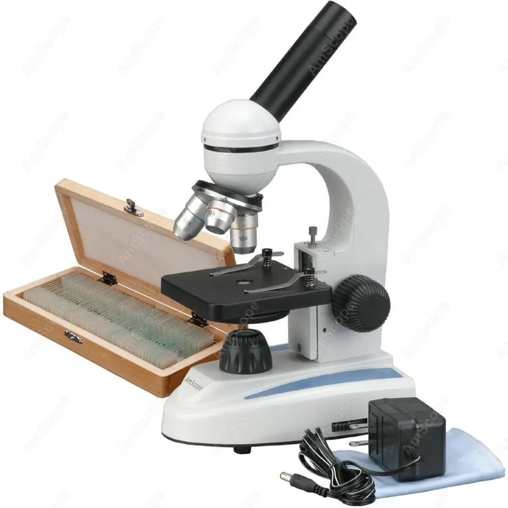 

Студенческий составной Микроскоп-товары AmScope 40X-1000X домашний школьный студенческий составной Микроскоп + 50 подготовленная коллекция слайдо...