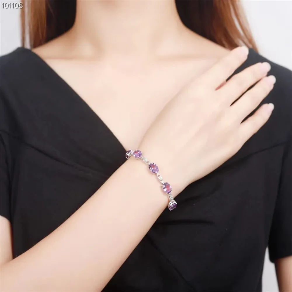 jewelry manufacturer wholesale trendy 925 sterling silver natural purple crystal amethyst adjustable beaded bracelet women
jewelry manufacturer wholesale trendy 925 sterling silver natural purple crystal amethyst adjustable beaded bracelet women