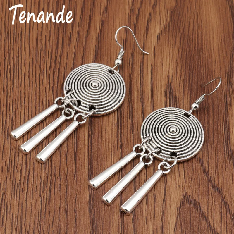 Tenande Ethnic Tribal Jewelry Big Statement Spiral Circle Stripe Tassel Dangle Earrings for Women Party Jewelry Gifts Bijoux
Tenande Ethnic Tribal Jewelry Big Statement Spiral Circle Stripe Tassel Dangle Earrings for Women Party Jewelry Gifts Bijoux