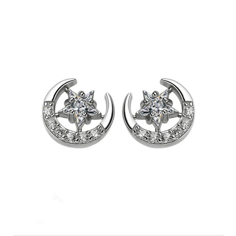 2019 Trendy Fashion Simple Zircon Minimalist Earrings Tiny Small Tibetan Sliver Moon&Star Ear Studs For Women Girls KED3127
2019 Trendy Fashion Simple Zircon Minimalist Earrings Tiny Small Tibetan Sliver Moon&Star Ear Studs For Women Girls KED3127