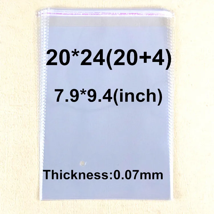 600 X 20*24cm Plastic Packing Bags Transparent Self Adhesive OPP Jewelry Poly Seal Bags
600 X 20*24cm Plastic Packing Bags Transparent Self Adhesive OPP Jewelry Poly Seal Bags