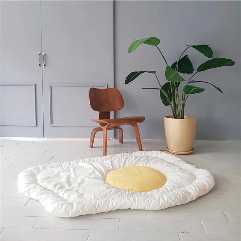 Cute Quilted Omelette Shape Baby Play Mats Developing Crawling Blanket Pad Racing Carpet Kids Room Home Decor Nordic Style
Cute Quilted Omelette Shape Baby Play Mats Developing Crawling Blanket Pad Racing Carpet Kids Room Home Decor Nordic Style