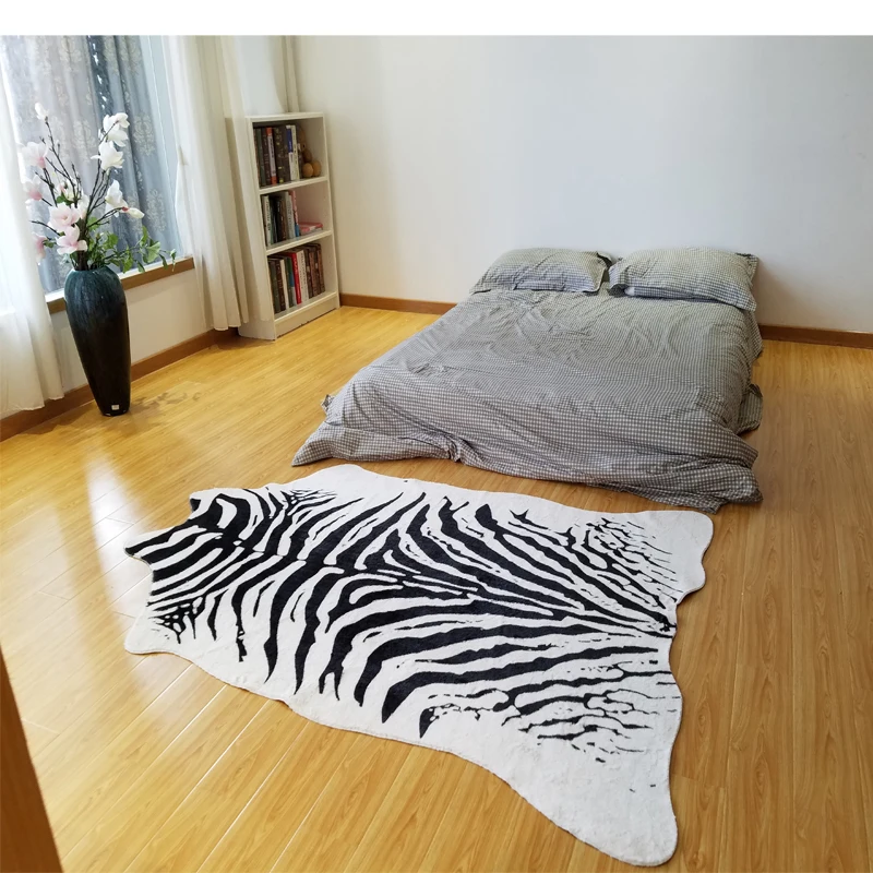 zebra printed rug animal faux skin cowhide carpet Big Size 2X1.4M black white mat Imitation Leather Mat for clothing store
zebra printed rug animal faux skin cowhide carpet Big Size 2X1.4M black white mat Imitation Leather Mat for clothing store