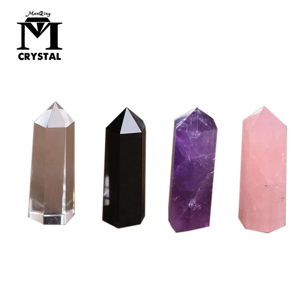4PCS Natural Ornament Hexagonal Column Crystal Point Healing Wand Mineral Quartz stone Single Pointed Tip Home Decoration
4PCS Natural Ornament Hexagonal Column Crystal Point Healing Wand Mineral Quartz stone Single Pointed Tip Home Decoration