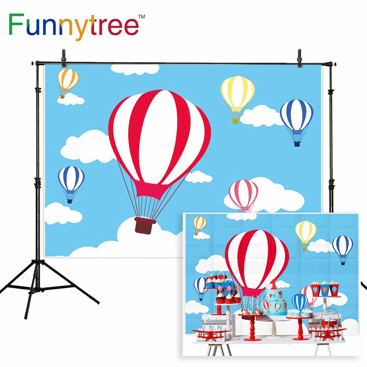 Фотофон Funnytree для фотостудии с героями мультфильмов воздушный шар небо облако дети день рождения торт smash фон
Фотофон Funnytree для фотостудии с героями мультфильмов воздушный шар небо облако дети день рождения торт smash фон