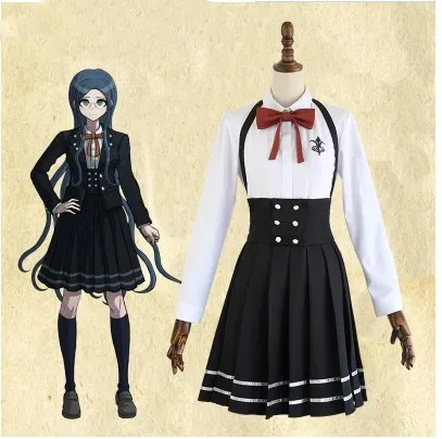 2017 New Anime Danganronpa V3 Shirogane Tsumugi Original Edition JK Uniform Cosplay Costume Women Halloween Stocks Wig Hair
2017 New Anime Danganronpa V3 Shirogane Tsumugi Original Edition JK Uniform Cosplay Costume Women Halloween Stocks Wig Hair