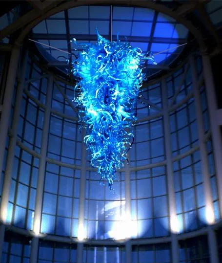 Luxury Cheap Blue Glass Crystal Chandelier Home Hotel Decorative Style Blown Glass LED Long Chandelier
Luxury Cheap Blue Glass Crystal Chandelier Home Hotel Decorative Style Blown Glass LED Long Chandelier