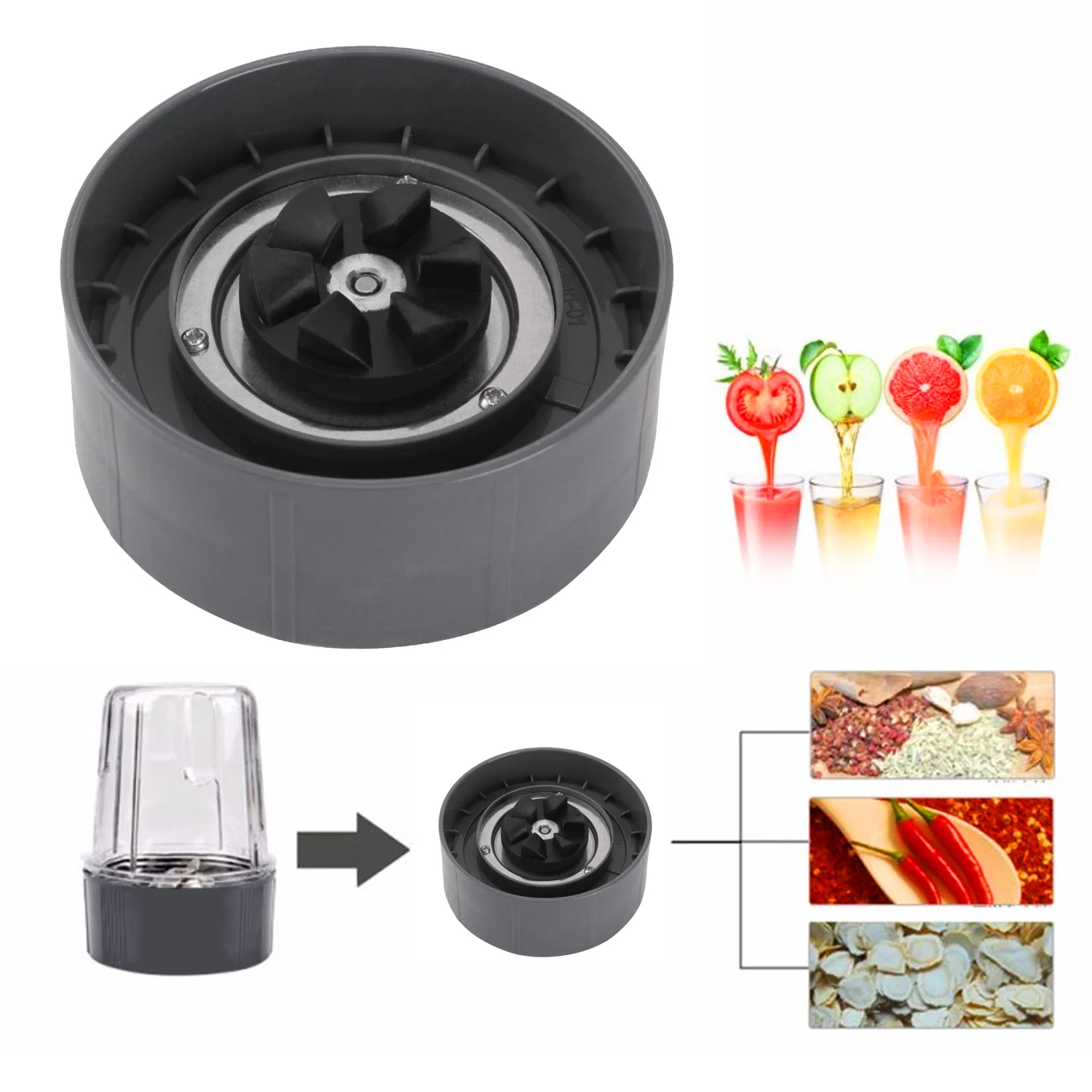 Behogar Extractor Cross Blade Juicer Part Replacement Blade for NutriBullet Nutri Bullet 900W Blenders Juicer Machine Accessory
Behogar Extractor Cross Blade Juicer Part Replacement Blade for NutriBullet Nutri Bullet 900W Blenders Juicer Machine Accessory