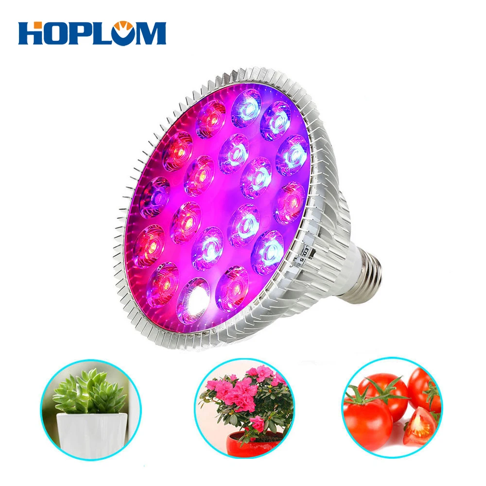 Светодиодная лампа полного спектра для выращивания растений 54 Вт E27|grow light bulb|plant