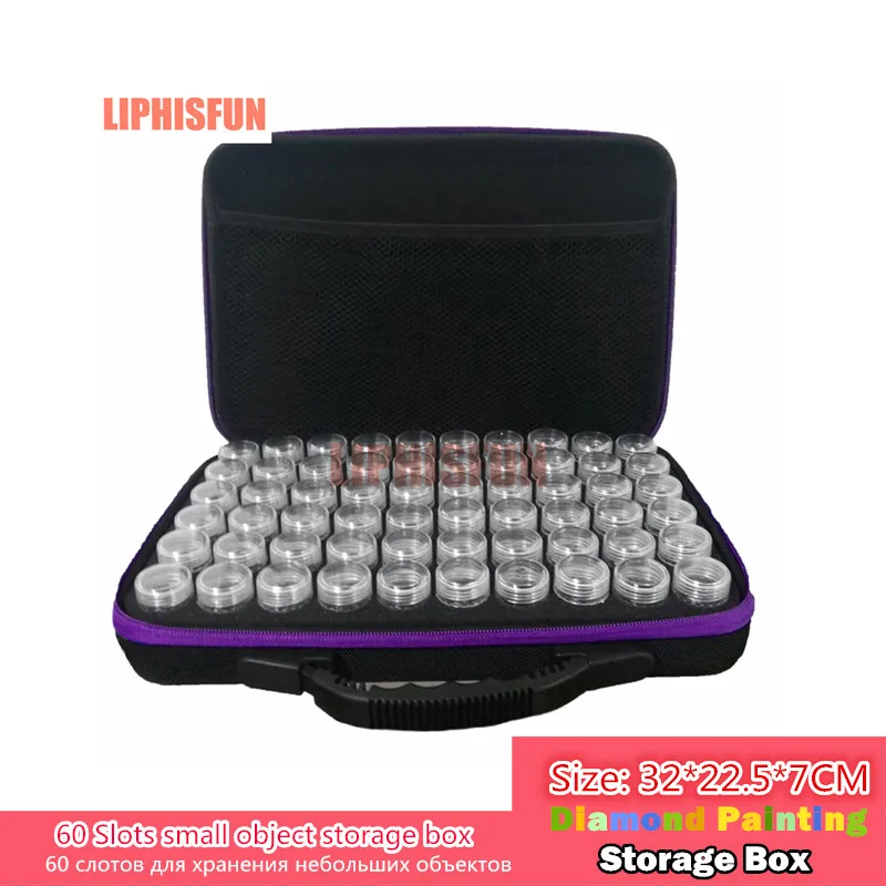 60 Bottles Diamond Painting Box Tool Container Storage Box Carry Case Holder Hand Bag Zipper Design Shockproof Durable
60 Bottles Diamond Painting Box Tool Container Storage Box Carry Case Holder Hand Bag Zipper Design Shockproof Durable