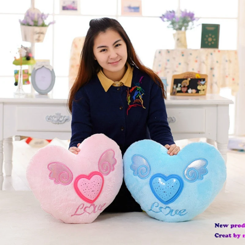 Glowing Colorful Heart LED Luminous Pillow LED Light Stuffed Projective Plush Soft Cushion Kids Toys Party Birthday Gift Home
Glowing Colorful Heart LED Luminous Pillow LED Light Stuffed Projective Plush Soft Cushion Kids Toys Party Birthday Gift Home