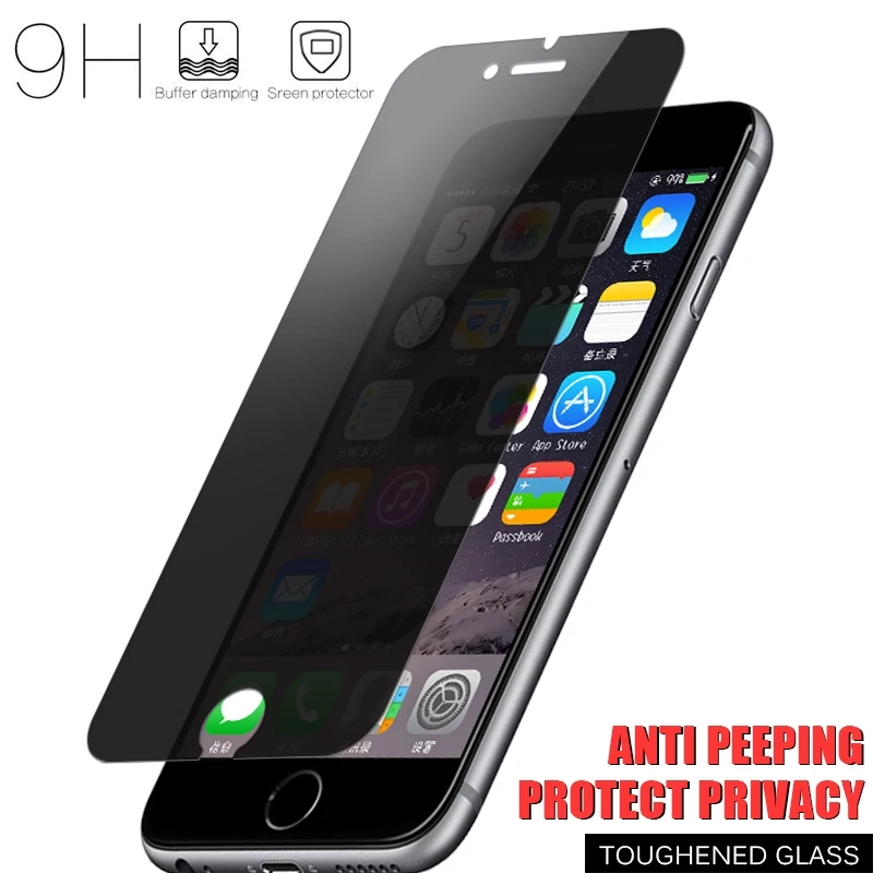 Взрывозащищенное Закаленное стекло для iPhone X 6 6S 8 7 Plus защита экрана анти
