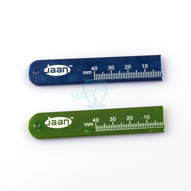 1 шт., цветные алюминиевые эндододонтические линейки
1 шт., цветные алюминиевые эндододонтические линейки