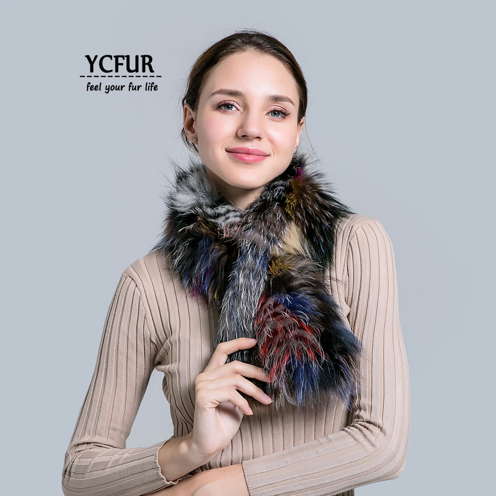 YCFUR Women Scarf Scarves Winter Handmade Knit Fox Fur Neck Warmer Scarf Wrap For Women Winter Scarves Shawls Female
YCFUR Women Scarf Scarves Winter Handmade Knit Fox Fur Neck Warmer Scarf Wrap For Women Winter Scarves Shawls Female